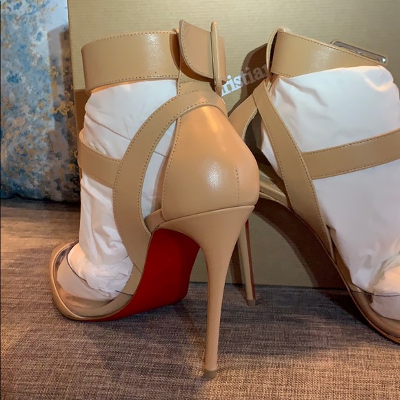 BNIB nude Louboutin Multimiss 100 Kid/PVC pumps - Picture 4 of 8